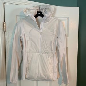 Winter white hooded Lululemon jacket